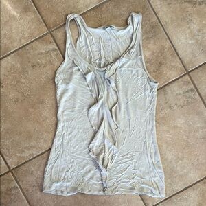 Express Gray Sleeveless Tank Top